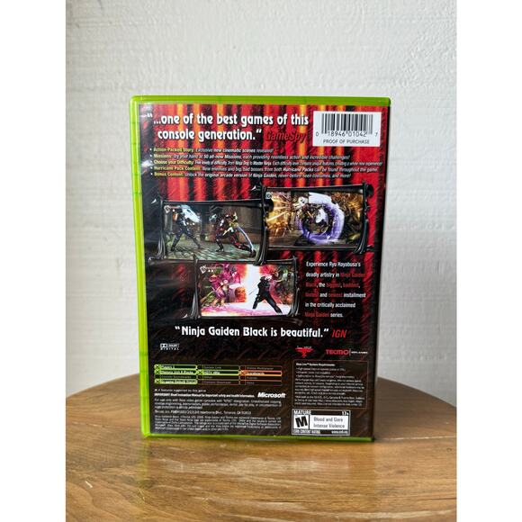 Ninja Gaiden Black (Microsoft Xbox) CIB! Case, Manual, Card Included Working - Picture 2 of 4